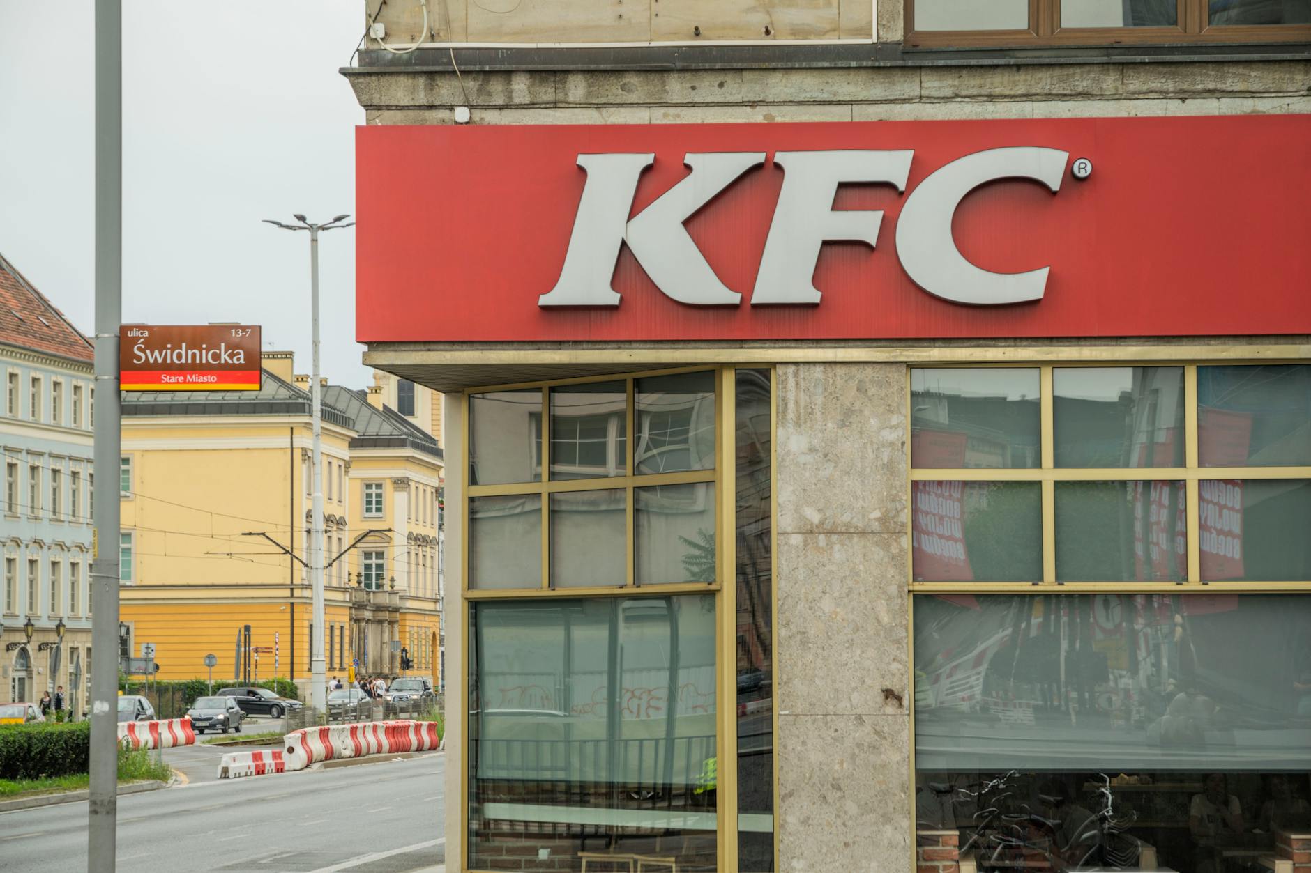 KFC sign on a building
